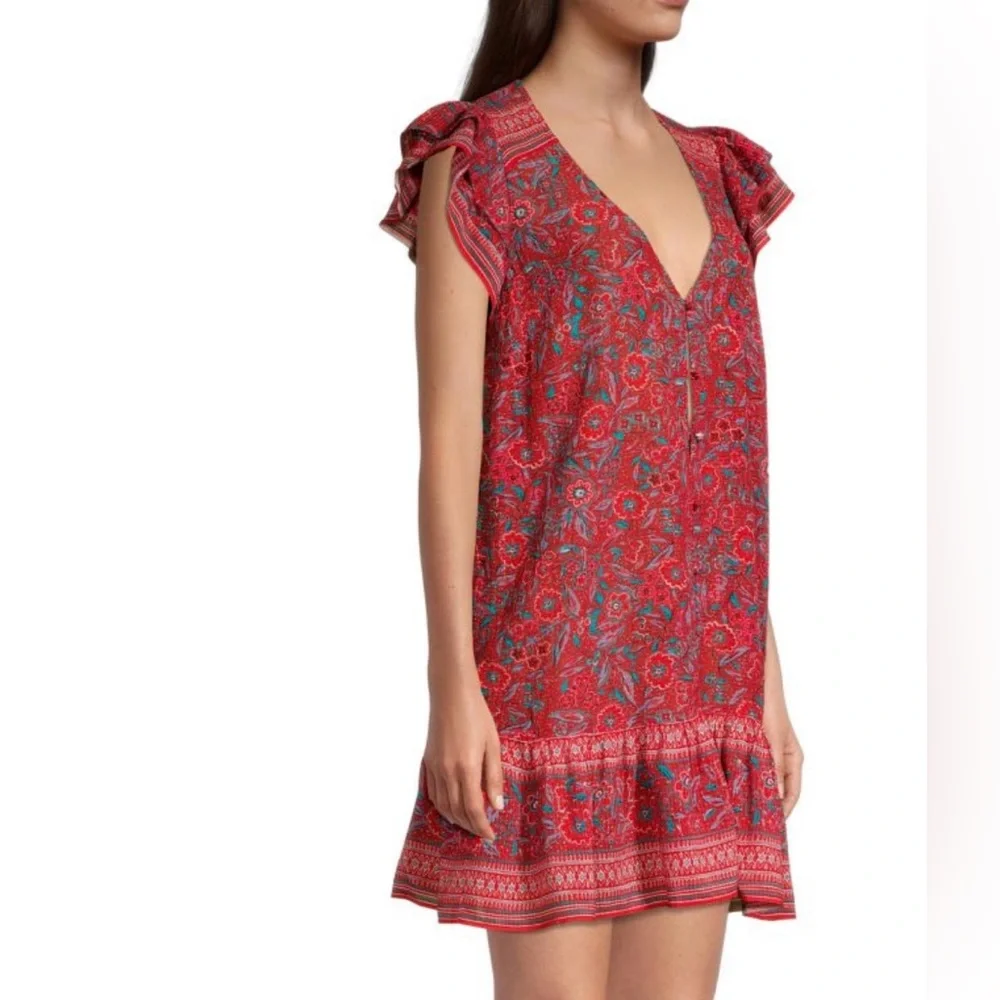 Veronica Beard Lorraine Dress in Spicy Red